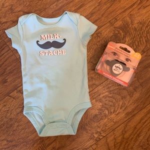 Milk-stash Onesie/Pacifier Combo